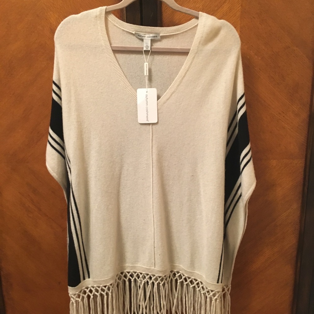 Cashmere poncho